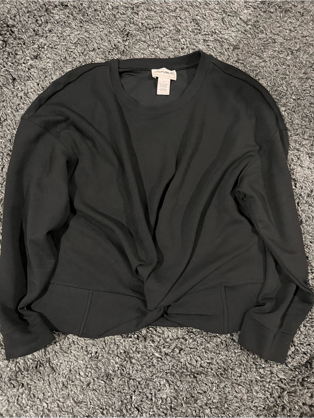 For The Republic Knotted Sweatshirt Women’s Size Medium